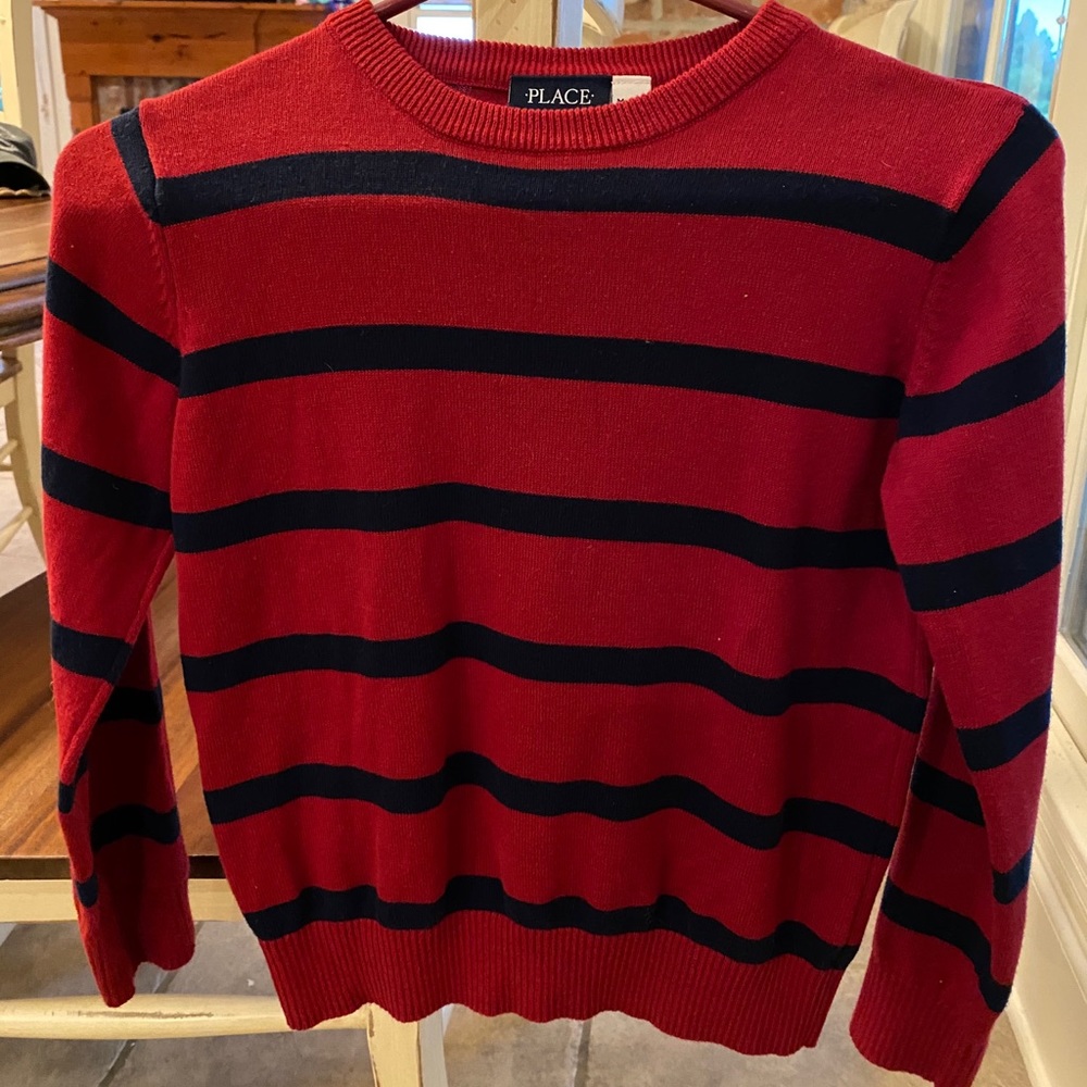 NWOT Children’s Place - Red sweater w/navy stripes